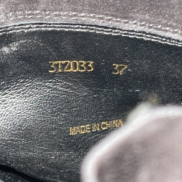 Prada Women’s Black Suede Wedge Boots Size 37/7 - Picture 7 of 7